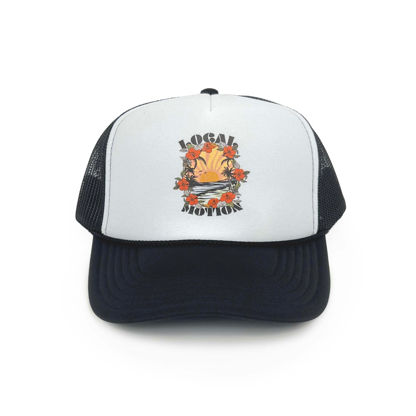 HIBISCUS AROUND FOAMY TRUCKER HAT