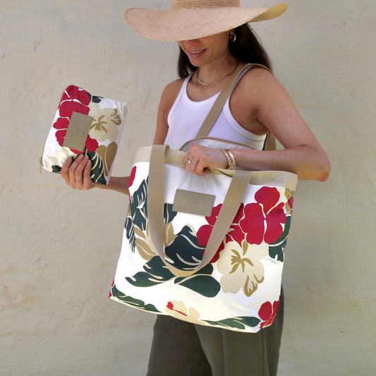 "ALOHA GARLAND"  DAYTRIPPER TOTE | LOCAL MOTION x ALOHA COLLECTION