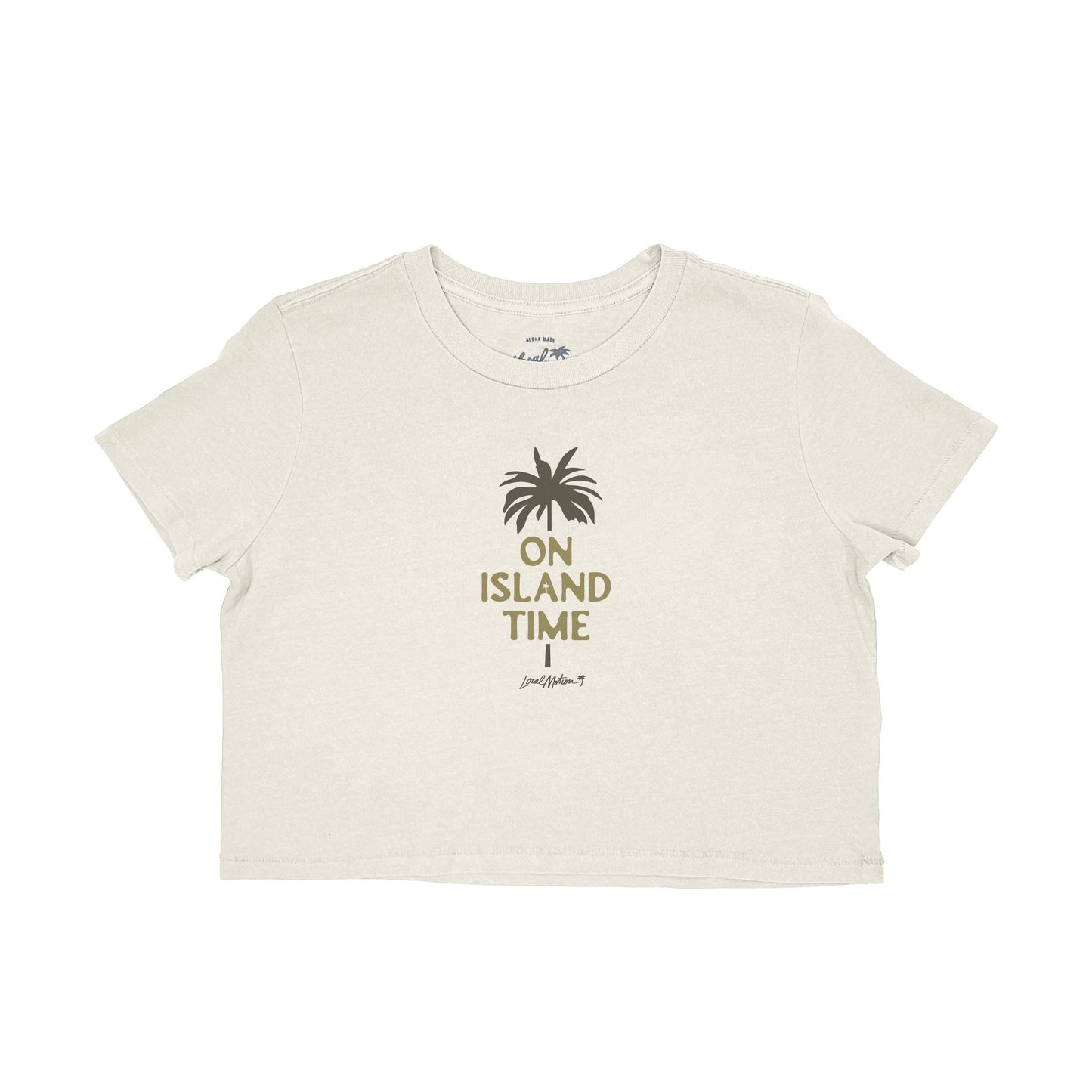 ISLAND TIME CROP TEE