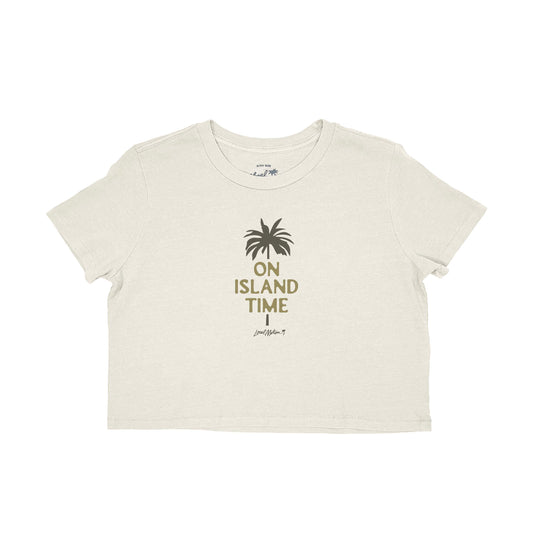 ISLAND TIME CROP TEE