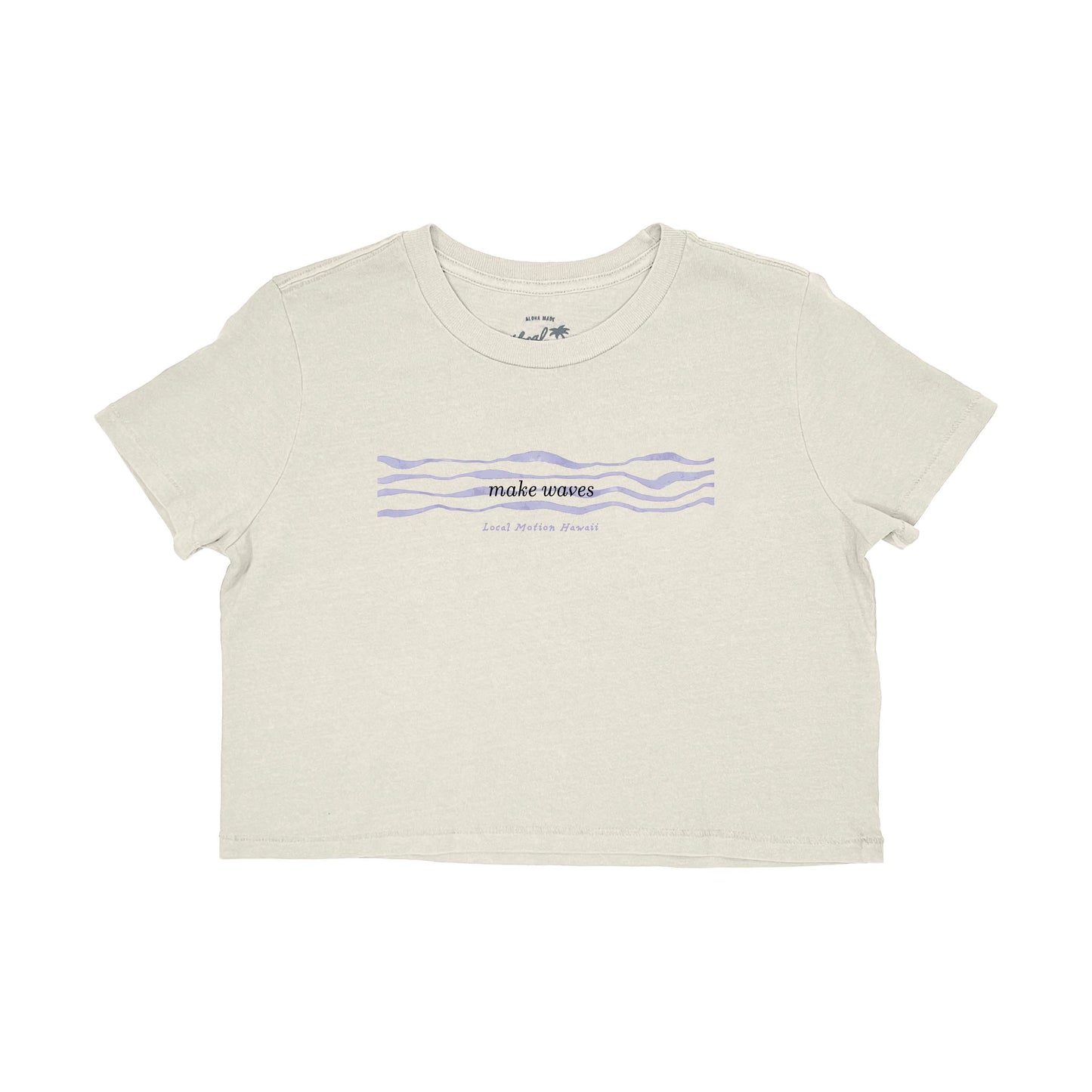 MAKE WAVES CROP TEE