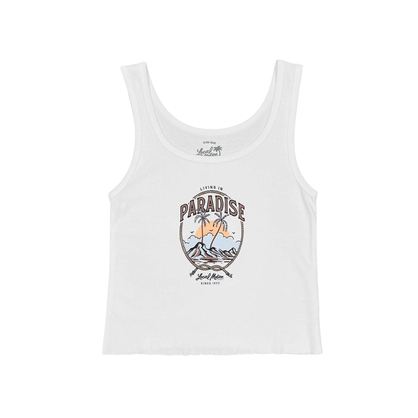 PARADISE RAW EDGE TANK TOP