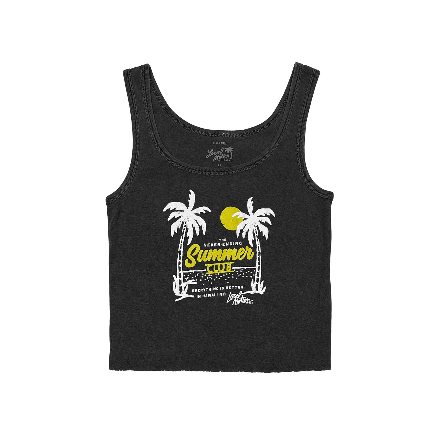 SUMMER CLUB RAW EDGE TANK TOP