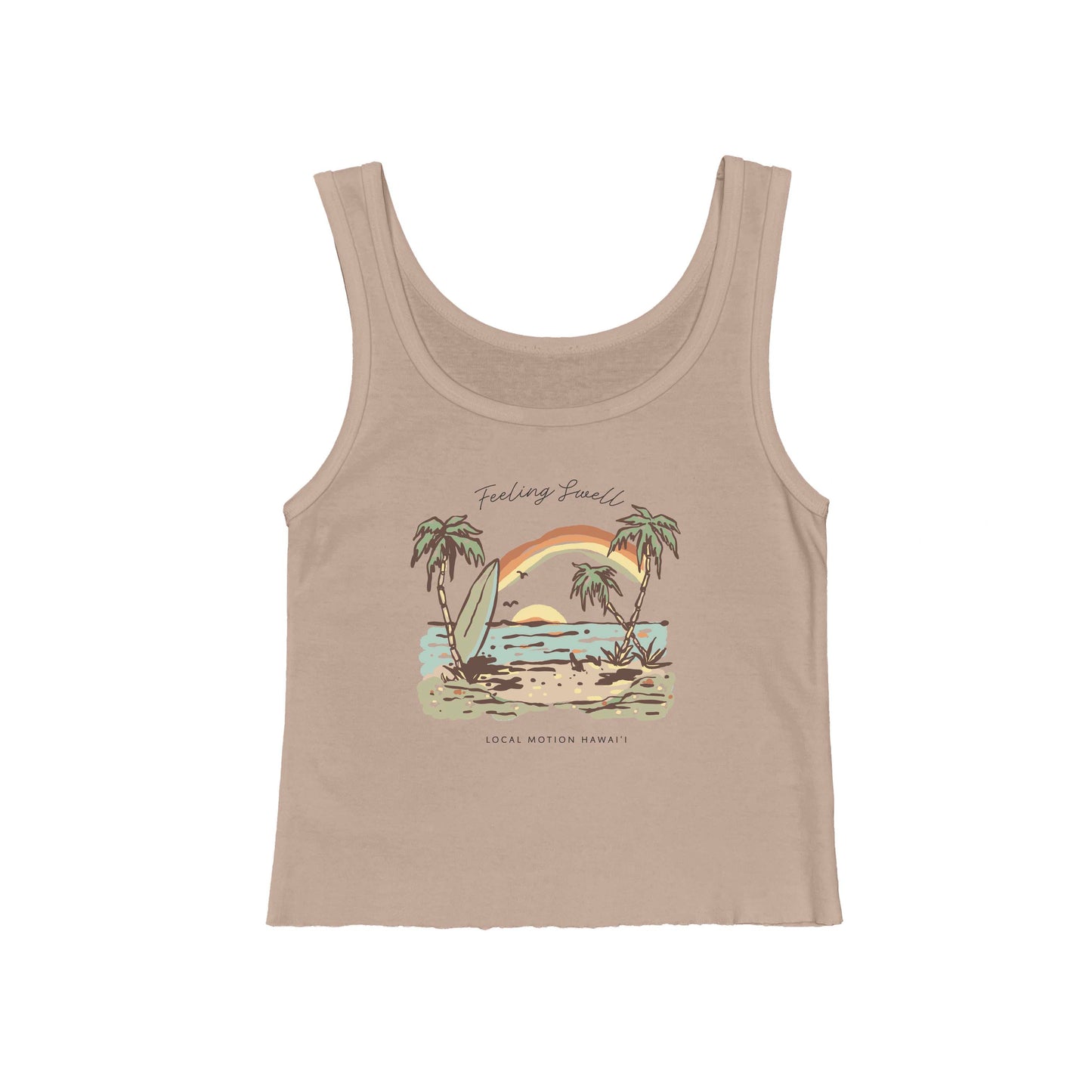 SWELL TANK RAW EDGE TANK TOP